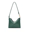 Loewe Leather Puzzle Pouch Bag In Green
