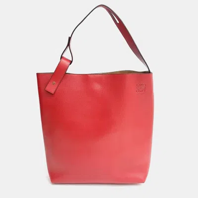 Pre-owned Loewe Leather Red Shoulder Bag