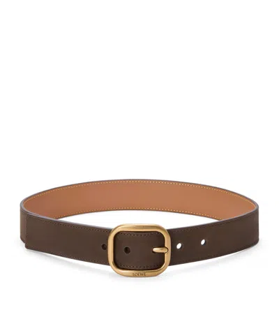 LOEWE LEATHER ROUNDED-RECTANGLE BELT