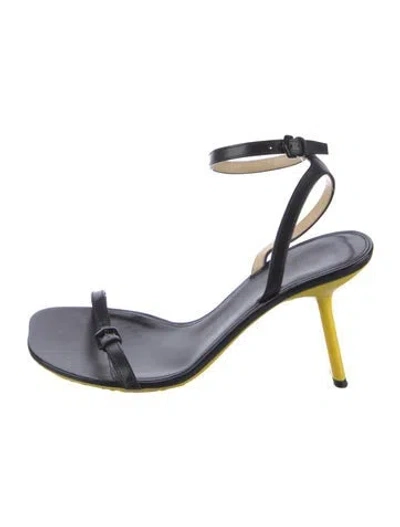 Pre-owned Loewe Leather Sandals In Blue