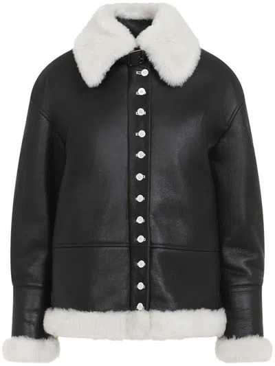 LOEWE LEATHER SHEARLING JACKET