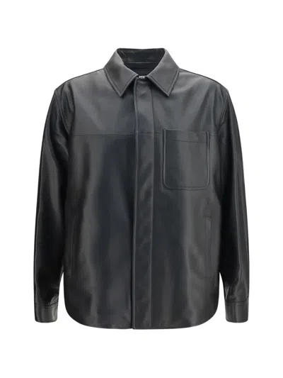LOEWE LEATHER SHIRT JACKET