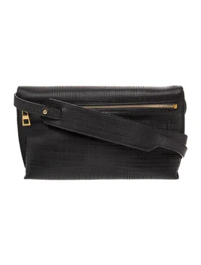 Pre-owned Loewe Leather Shoulder Bag In Black