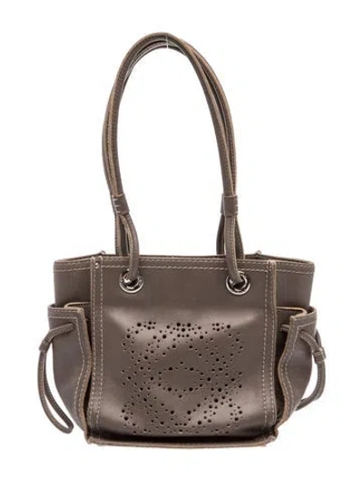 Pre-owned Loewe Leather Shoulder Bag In Brown
