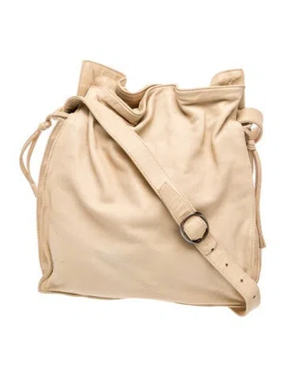 Pre-owned Loewe Leather Shoulder Bag In Neutral