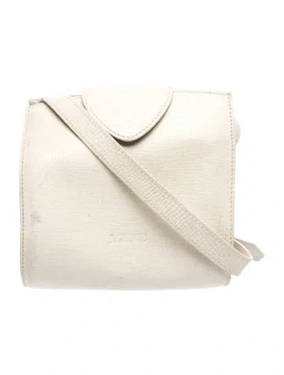Pre-owned Loewe Leather Shoulder Bag In Neutral