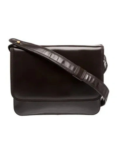 Pre-owned Loewe Leather Shoulder Bag Vintage In Brown