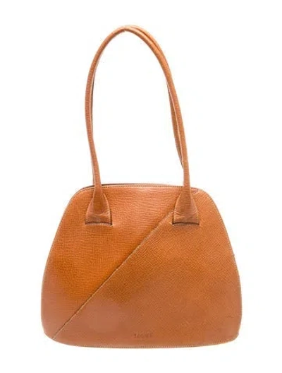Pre-owned Loewe Leather Shoulder Bag Vintage In Brown