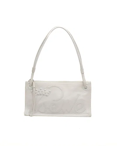 Loewe Leather Shoulder Bag In White