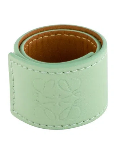 Pre-owned Loewe Leather Slap Bracelet In Multi