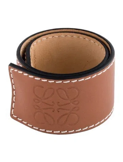 Pre-owned Loewe Leather Slap Wrap Bracelet In Multi
