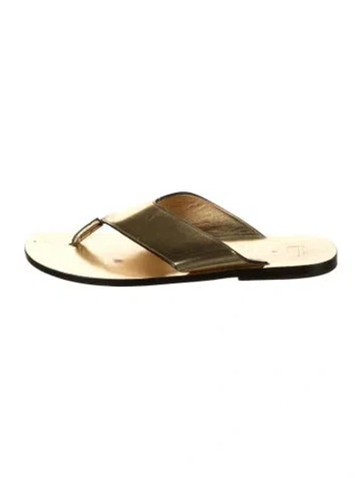 Pre-owned Loewe Leather Slides