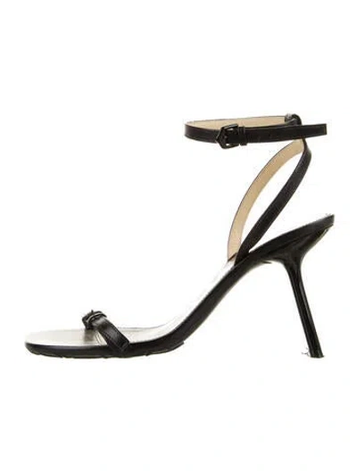 Pre-owned Loewe Leather Slingback Pumps In Black