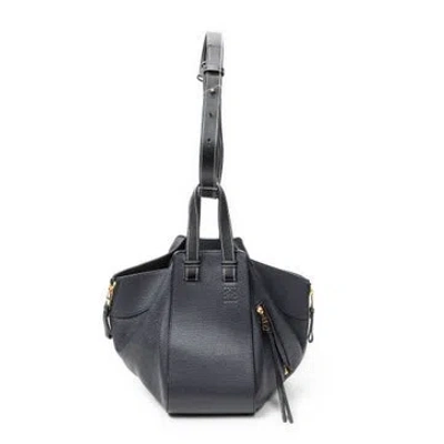 Pre-owned Loewe Leather Small Hammock In Blue