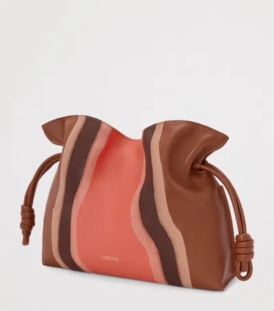 Loewe Leather Stripe Flamenco Clutch Bag