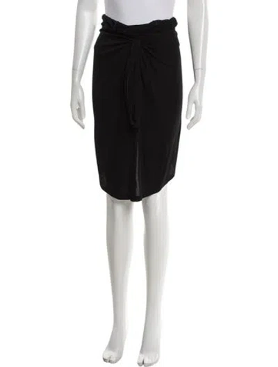 Pre-owned Loewe Leather Top In Black