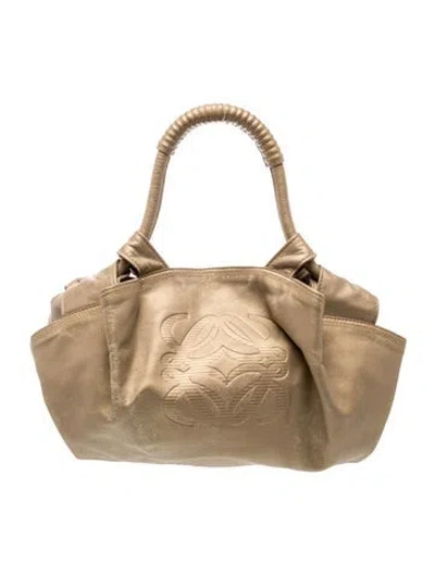 Pre-owned Loewe Leather Top Handle Bag Vintage