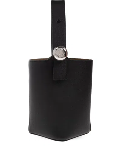 Loewe Leather Top-handle Mini Bag In Black
