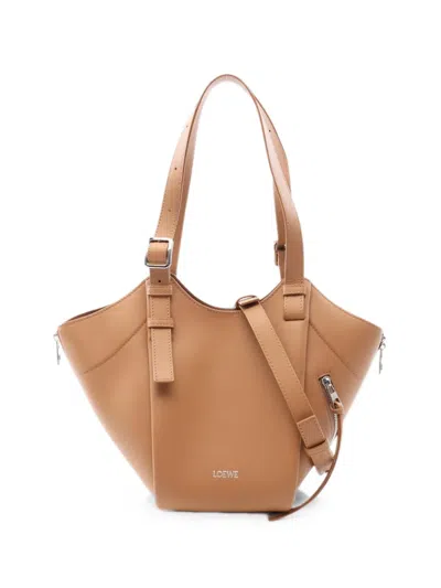 Pre-owned Loewe Leather Tote Bag In Brown
