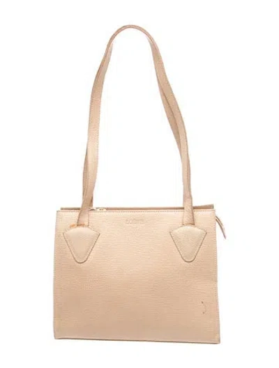 Pre-owned Loewe Leather Tote In Neutrals