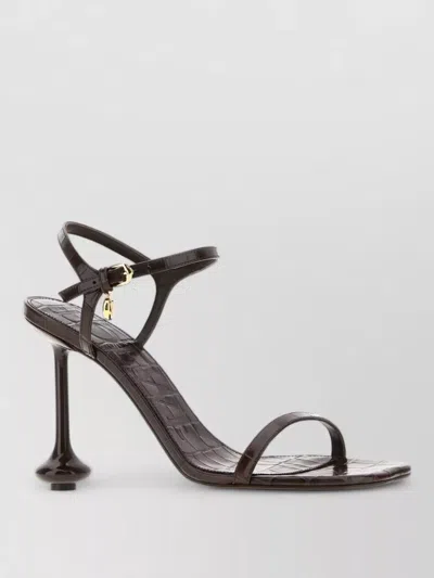 Loewe Leather Toy Sandals Open Toe Ankle Strap In Multi