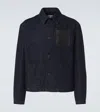 Loewe Mens Indigo Blue Workwear Relaxed-fit Denim Jacket In Indigo Blue