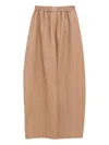 Loewe Barrel Trousers In Nappa Lambskin In Brown