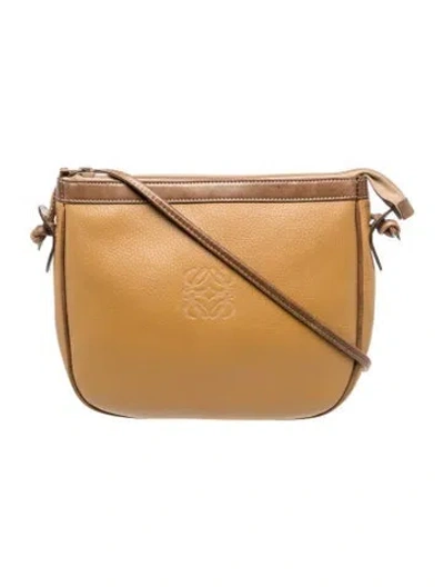 Pre-owned Loewe Leather Vintage Clutch In Brown
