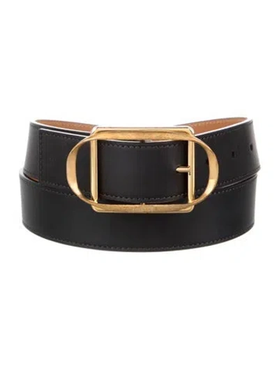 Pre-owned Loewe Leather Waist Belt In Black/brown