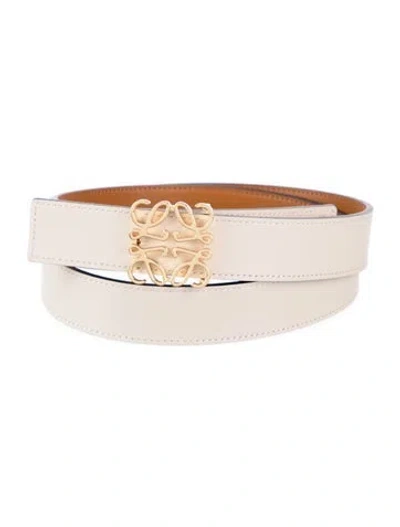 Pre-owned Loewe Leather Waist Belt In Brown/neutrals