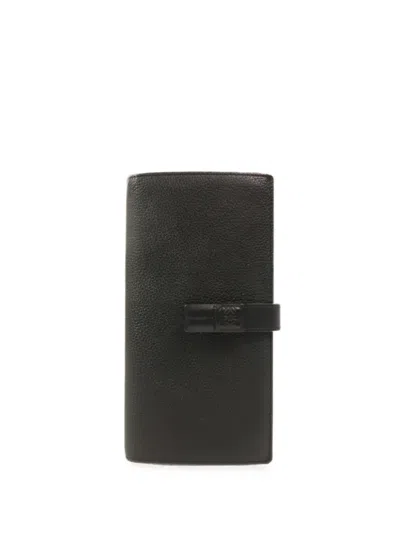 Pre-owned Loewe Leather Wallet In Black