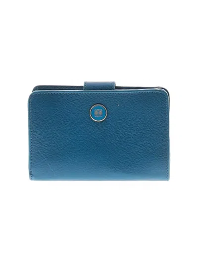Pre-owned Loewe Leather Wallet In Blue