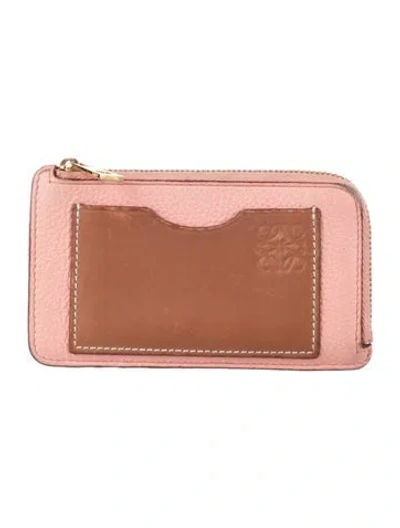 Pre-owned Loewe Leather Wallet In Brown