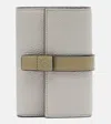 Loewe Small Soft Calf Leather Upright Wallet In Neutral