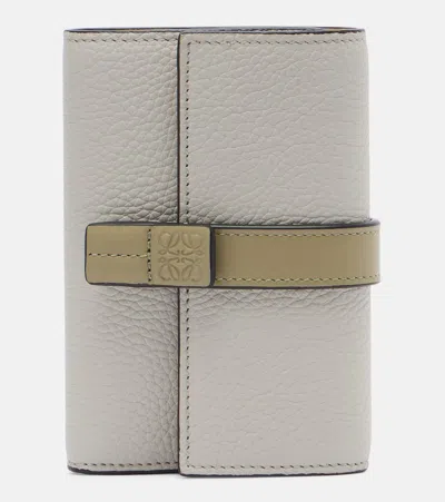 Loewe Leather Wallet In Gray