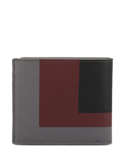 Loewe Leather Wallet In Gray