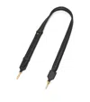 Loewe Leather Woven Bag Strap In Black