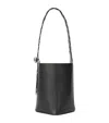 LOEWE LOEWE LEATHER WOVEN PEBBLE BUCKET BAG