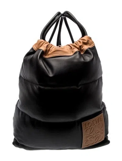 Pre-owned Loewe Leather Yago In Black
