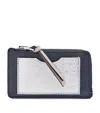 Loewe Leather Zipped Card Holder In Navy
