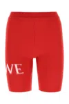 Loewe Logo-print Cycling Shorts In Red
