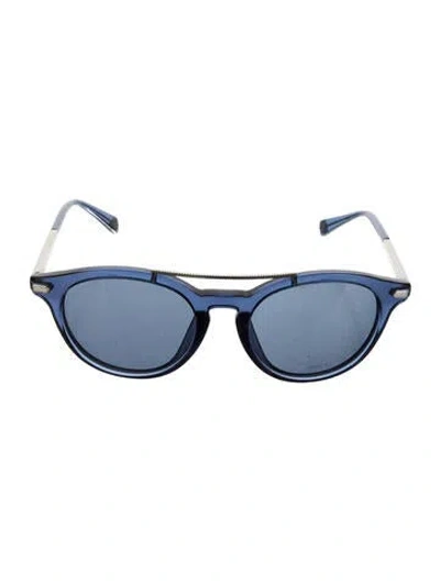 Pre-owned Loewe Lemtosh Aviator Sunglasses In Blue