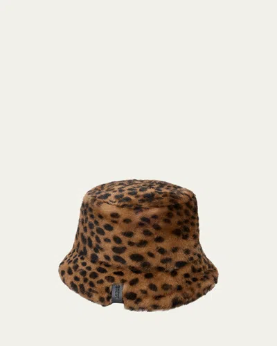 Loewe Leopard-print Shearling Bucket Hat