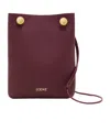 Loewe Anagram Pebble Leather Bucket Bag In Red