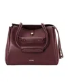 Loewe Lettering Shoulder Bag In Red