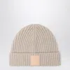 Loewe Light Beige Cashmere Beanie Women In Neutral