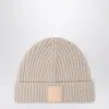Loewe Light Beige Cashmere Beanie Women In Sand