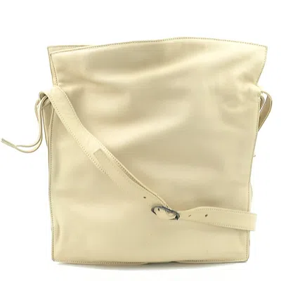 Pre-owned Loewe Light Beige Leather Shoulder Bag ()