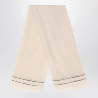 Loewe Light Beige Pareo In Cotton Voile