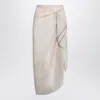 Loewe Light Beige Pareo In Cotton Voile In Neutral